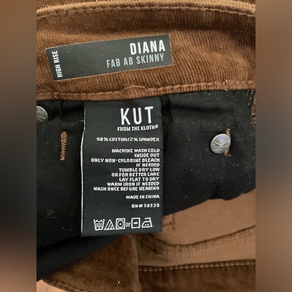 Kut from the Kloth Brown Skinny Pants - Picture 4 of 9